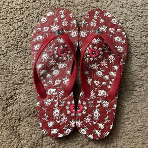 Coach flip-flop red size 5-6